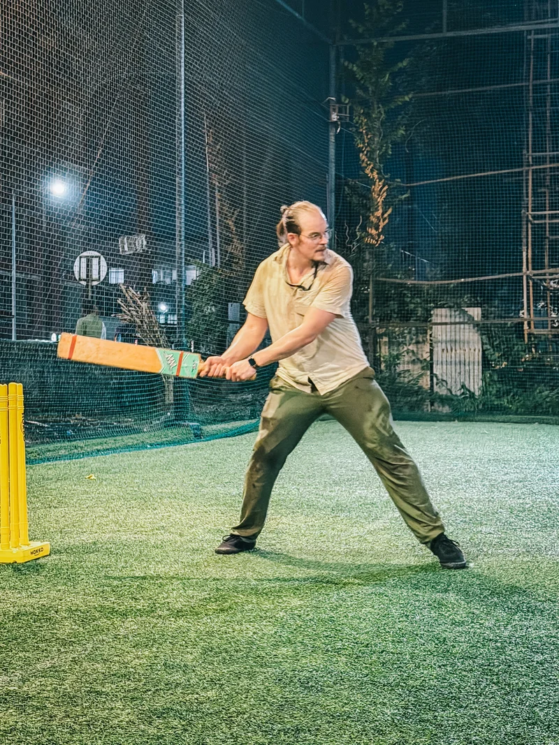 Learning cricket in Mangaluru